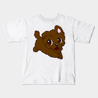 cute browne puppy Kids T-Shirt